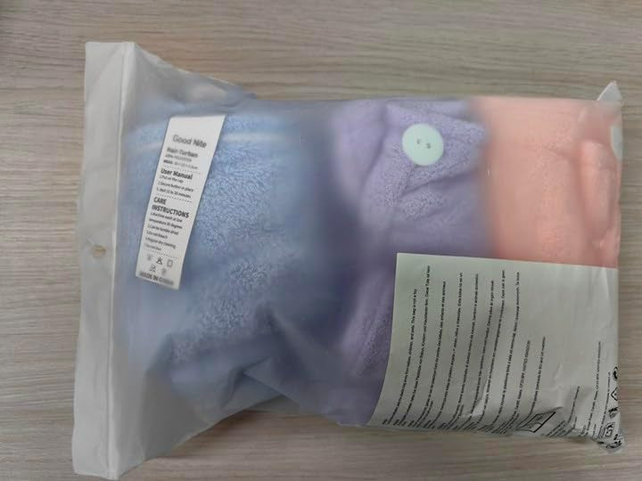 Hair Towel Wrap 3 Pack Microfibre for Long Hair Super Absorbent Soft Women Quick Dry Daily Use