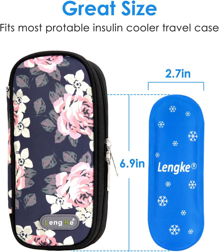 Reusable Ice Packs for Insulin Cooler - 4PCS Nylon Gel Ice Packs for Diabetic Insulin Travel Case Medicine Cool Bag (4PCS)
