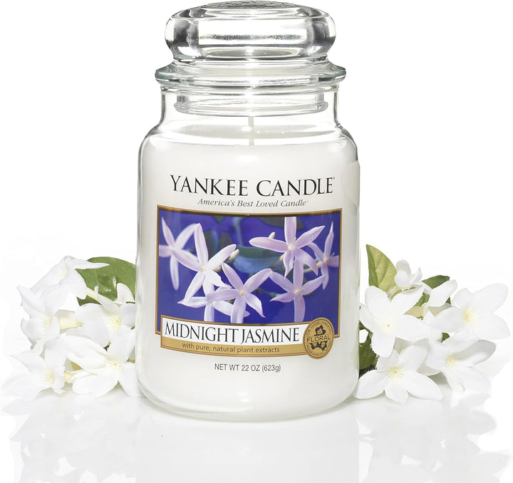 Scented Candle | Midnight Jasmine Large Jar | Long Burning Candles: up to 150 Hours | Perfect Gifts for Women