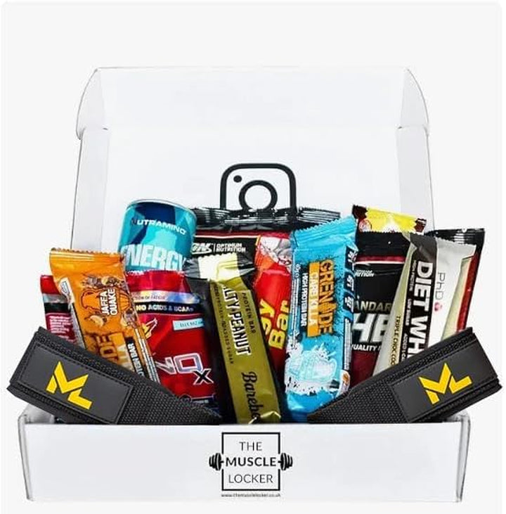 Protein Snack Box - Gym Gifts for Men & Women - High Protein Hamper with Bars & Snacks - Fitness Gift for Gym Lovers - High Protein Selection Box