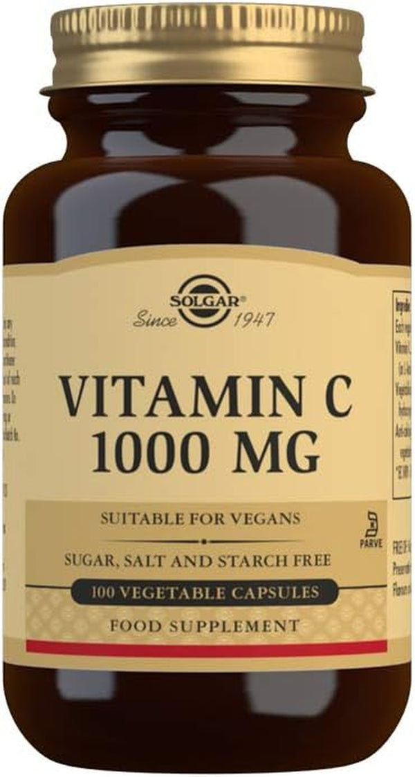 Vitamin C 1000Mg - Healthy Immune System - Helps Fight Free Radicals - Vegan - Pack of 100 Capsules