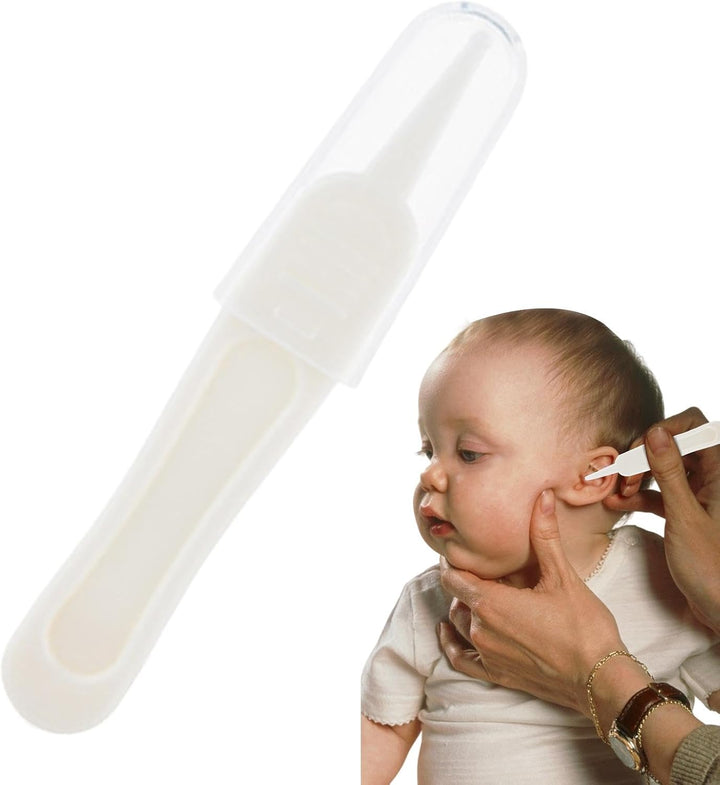 Nose Cleaning Tweezers, Kid Booger Picker - round Head Ear Nose Cleaner Clip - Booger Remover with Transparent Lid for Sticky and Dried Boogers in Children