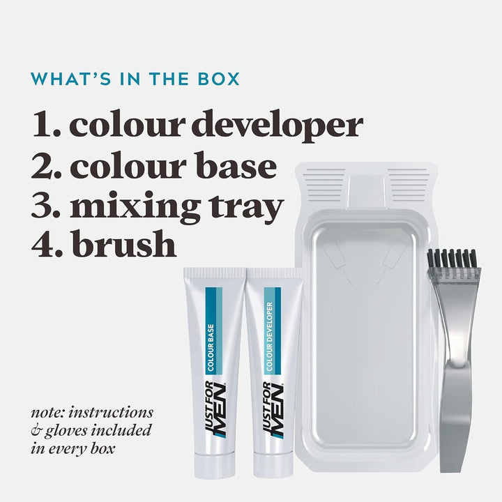 Moustache & Beard Medium Brown Dye, Eliminates Grey for a Thicker & Fuller Look � M35