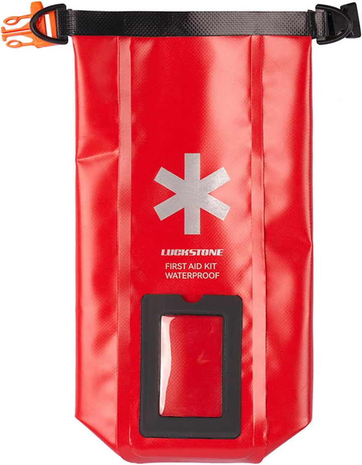 Waterproof First Aid Kit Dry Bag Empty, Portable Roll Top Medicine Bag with Transparent Window for Fishing Kayaking Boating Swimming Camping Raftin (2L)