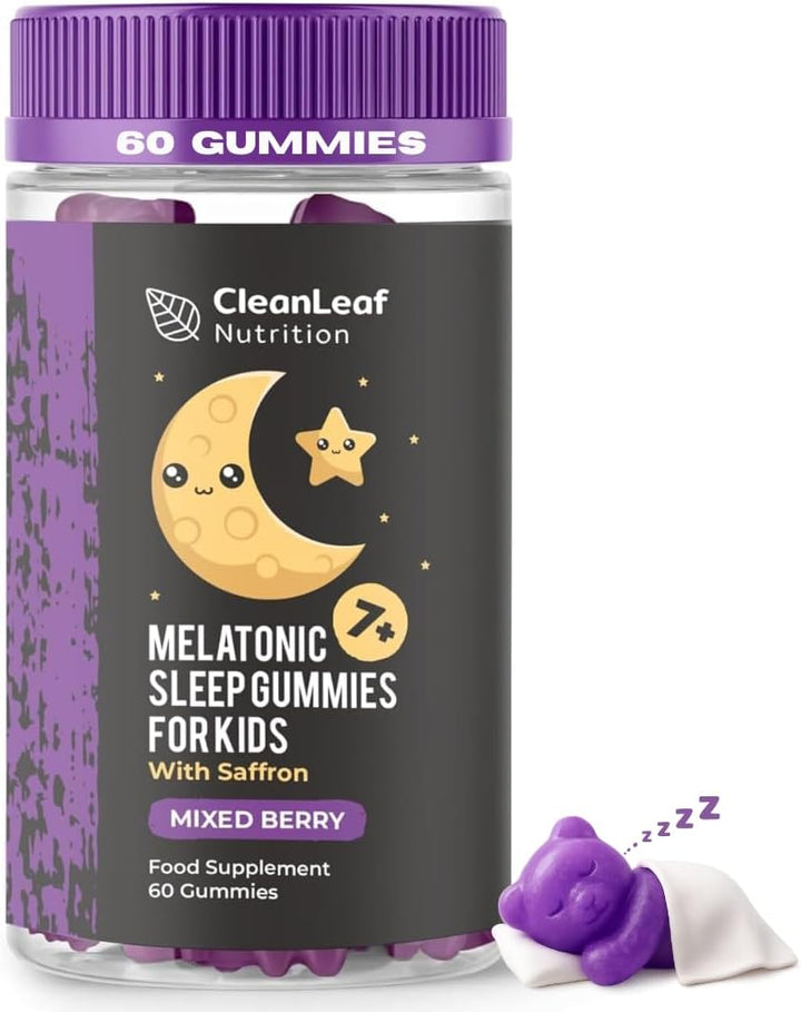 Natural Sleep Support Gummies for Kids - Melatonic Formula for Restful Nights, Childrens Sleep Gummies Promoting Natural Melatonin Production, Promotes Healthy Sleep Patterns, 60 Count