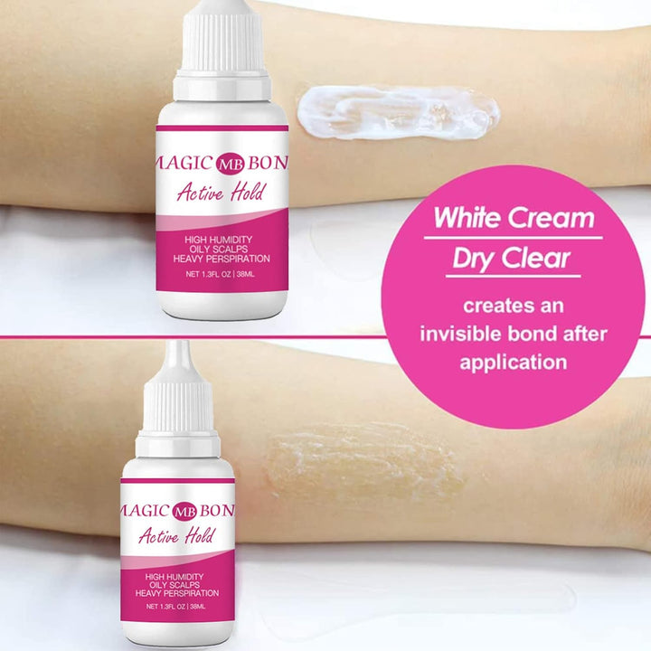 Lace Wig Glue, Wig Glue Lace Front, Strong Hold Invisible Bonding Adhesive Hair Glue for Wigs, Waterproof Latex-Free and Oil-Resistant Adhesive (38Ml)