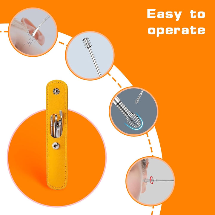 10Pcs Ear Candles for Wax Removal Ear Wax Removal Candle Kit with Natural Organic Beeswax Candles with Safety Filter Protective Discs and Cotton Buds Ear Cleaning