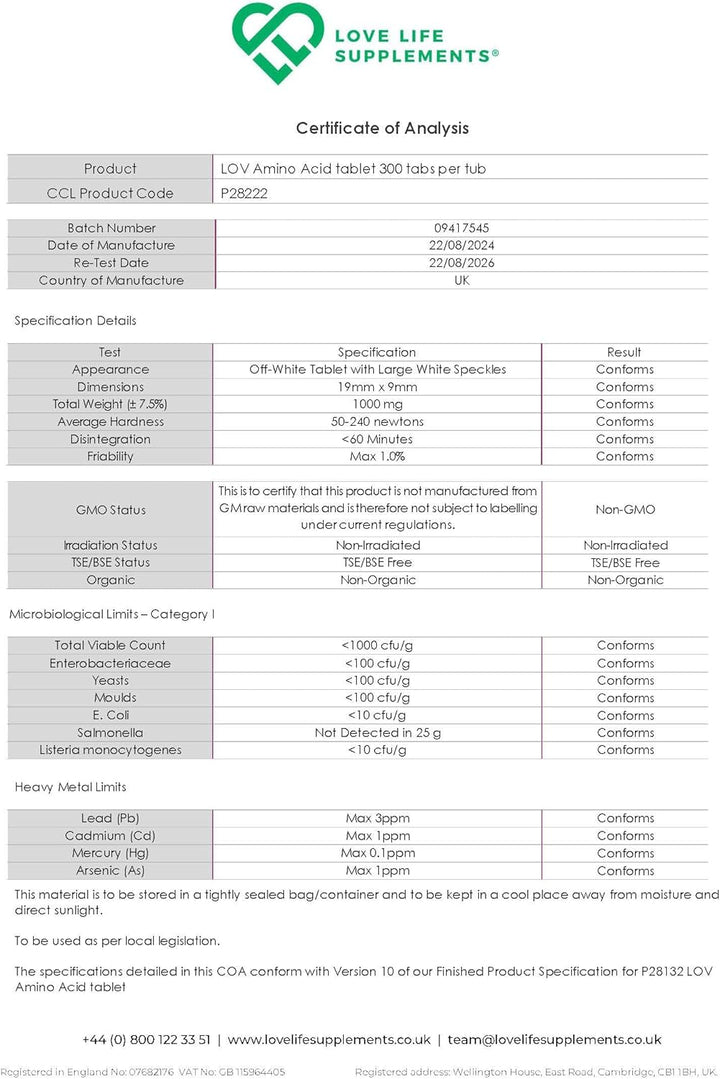 Essential Amino Acids - All 9 EAA Amino Acids with All 3 Bcaa'S plus 6 More Eaas to Build and Repair Muscle | 300 Tablets / 60 Servings | 5-10G per Serving | High in Leucine and Vegan Friendly
