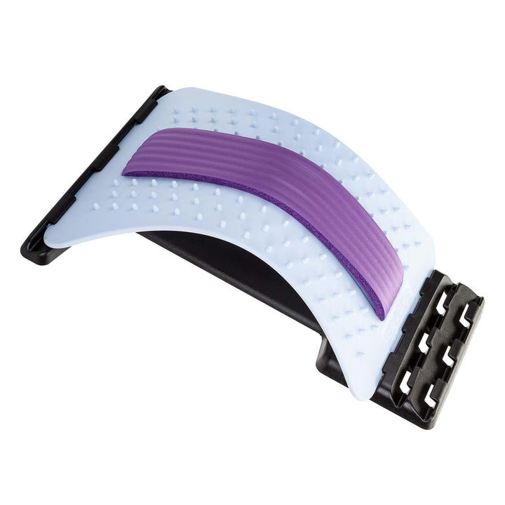 Back Stretcher/Posture Supporter Adjustable Comfortable, Spine Stretch Posture Corrector - Board Lumbar Support - 38Cm X 25Cm White X 1