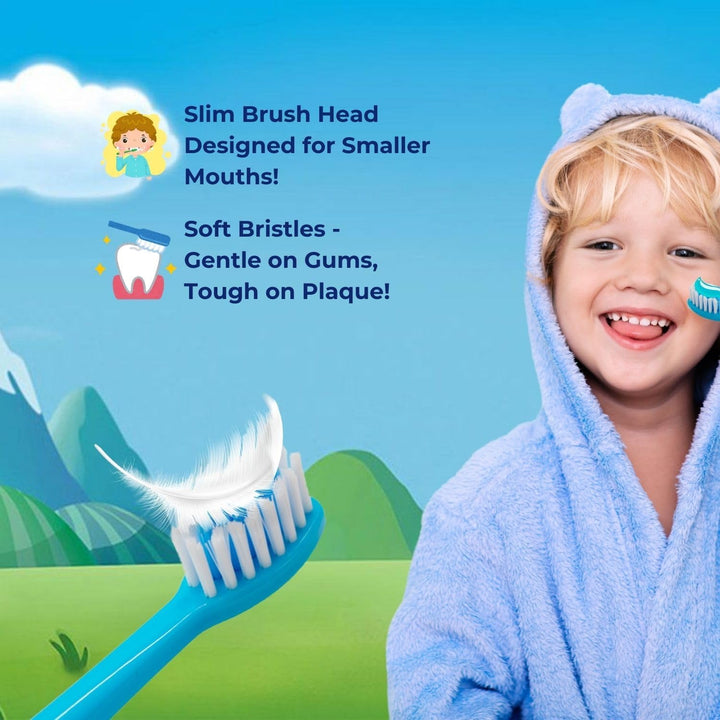 Paw Patrol Battery Powered Electric Toothbrush for Kids – Soft Zig-Zag Bristles, Easy-Grip Handle, Extra Replacement Head & Battery Included | Gentle, Effective, and Fun Oral Care for Children Ages 3+