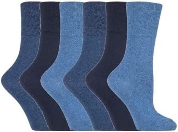 Diabetic Socks for Men Wide Elastic Cotton Neuropathy Loose Top Soft Grip Oedema Friendly Swollen Feet Legs Non Elastic Socks Size UK 6-11