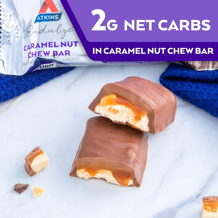Endulge Bar Caramel Nut Chew, Caramel Nut Chew 5 Pack