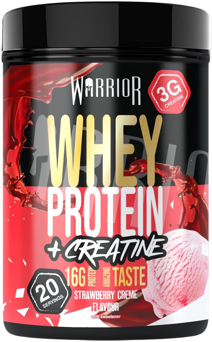Whey Protein Powder | High Protein Shake for Muscle Growth, Recovery & Weight Loss | up to 36G Whey per Serving | Low Carb, Low Sugar, Keto Protein | GMP Certified - Strawberry Milkshake