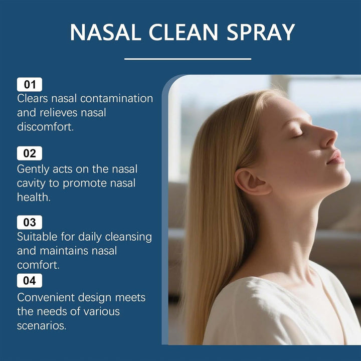 Nose Spray, Universal Congestion Use, 3.6X11.7Cm, Hydration Gentle Nasal Wash, Nasal Spray Bottle, Comfort Solution, for Home Care, Travel Use, Daily Routine