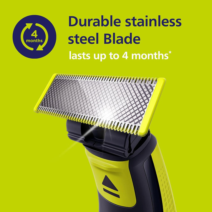 Oneblade 5 Stainless Steel Original Replacement Blades Compatible with All Oneblade Electric Razors (Model QP250/50)