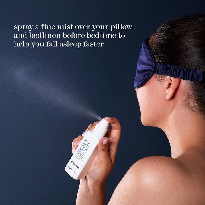 Deep Sleep Pillow Spray, 75 Ml, Infused with Lavender, Camomile and Vetivert - Science-Backed Natural Pillow Mist to Aid Sleep