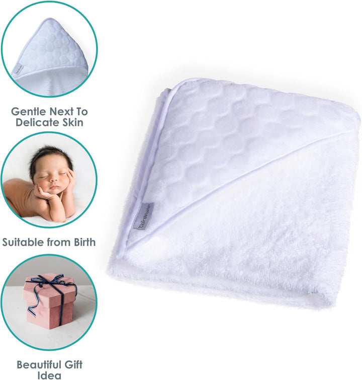 Luxury Hooded Towel (Marshmallow White)