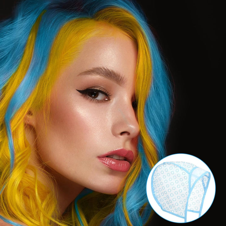 3PCS Highlight Cap, Highlight Kit Streaking Highlighting Cap with Holes for Salon Hair Dyeing Hairdressing and DIY Dyeing Hair