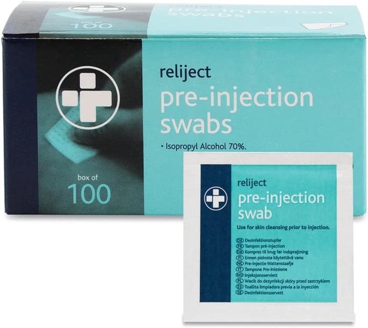 742 Isopropyl Pre-Injection Wipe (Pack of 100)