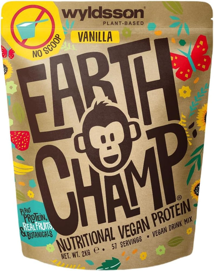 Vegan Protein Powder (1Kg) - 28 Servings -  by  - Plant Based Chocolate Protein Powder Shake, Dairy Free, Gluten Free, Lactose Free Protien Shake (Choc)