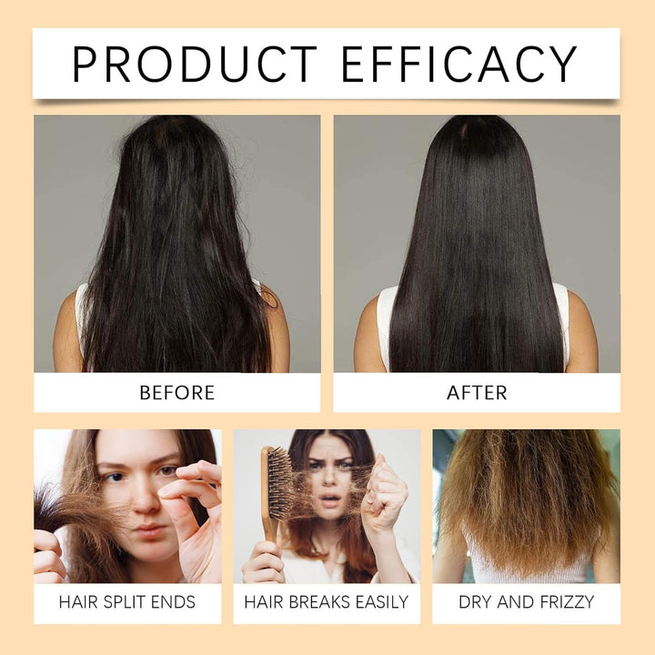 Collagen Hair Mask, Deeply Nourishes Hair and Scalp, Combats Frizz, and Is a Moisturizing Conditioner for All Hair Types. Formulated with Keratin and Natural Oils.