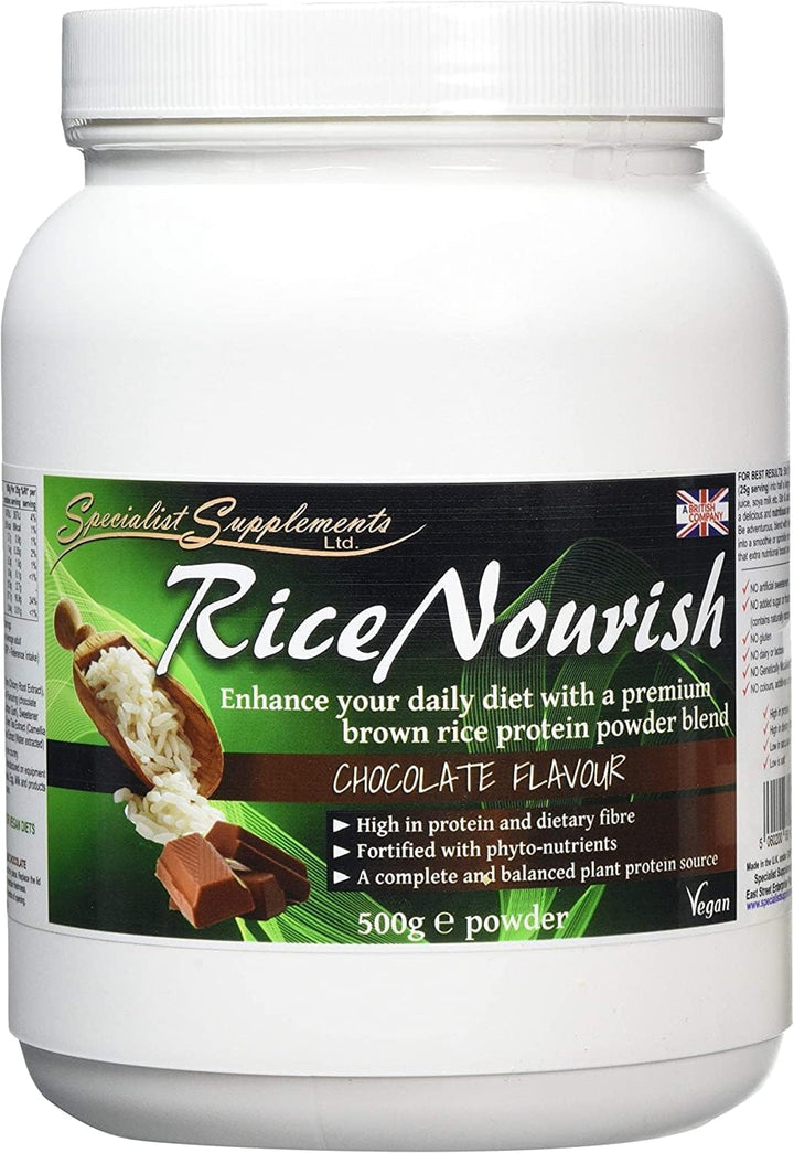 Ricenourish Chocolate Flavour Protein Powder 500G
