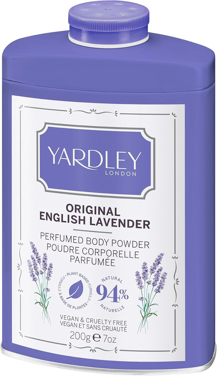 Original English Lavender Perfumed Body Powder, Original English Lavender Dusting Powder 200G