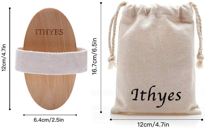 Dry Brushing Body Brush Exfoliating Brush Natural Bristle Bath Brush for Remove Dead Skin Toxins Cellulite,Treatment,Improves Lymphatic Functions,Exfoliates,Stimulates Blood Circulation