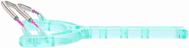 2 Colors Portable Face Lips, Hair Epilator Removal Plastic Spring Device Beauty Tool, 11.5 X 6 X 2Cm (Green)