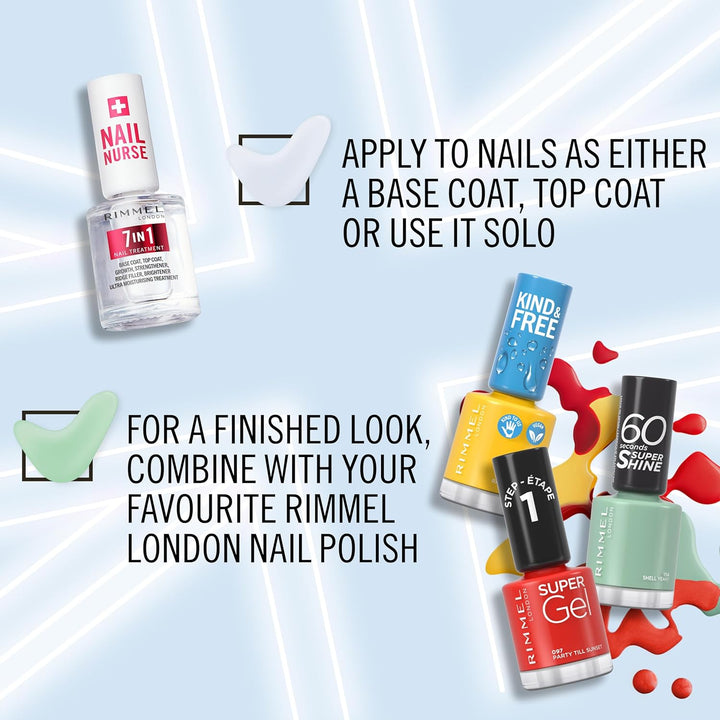 London Nail Care 7 in 1 Multi Benefit Base & Top Coat