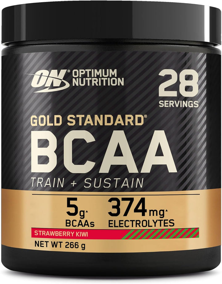 Gold Standard BCAA Train + Sustain, Amino Acids Pre Workout Powder, Sports Drink with Vitamin C, Zinc, Magnesium and Electrolytes, Raspberry & Pomegranate Flavour, 28 Servings, 266 G