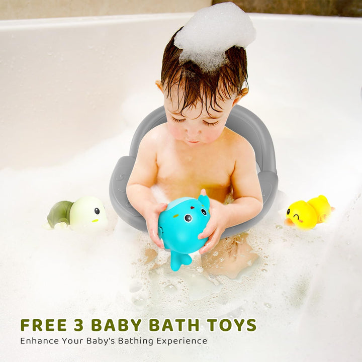 Baby Bath Seat, Infant/Toddler Sit up Bathtub Seat for 6-12-24 Months, Baby Bath Essentials Chair, Great Shower Gifts for Newborn and New Mothers