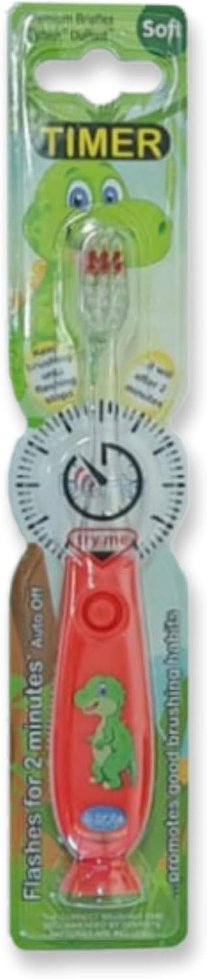 Timer Flashing Toothbrush for Kids – Dinosaur Design with 2-Minute Timer, Fun and Engaging Oral Care Routine