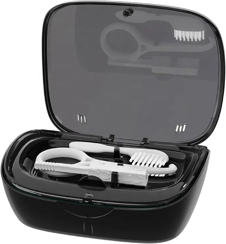 Retainer Brite Cleaning Tablets 96 Pack – Retainer Cleaner & Denture Cleaning Tablets with Retainer Box & Brushes – Aligner & Invisalign Cleaner for Teeth Retainers, Mouth Guard & Oral Hygiene