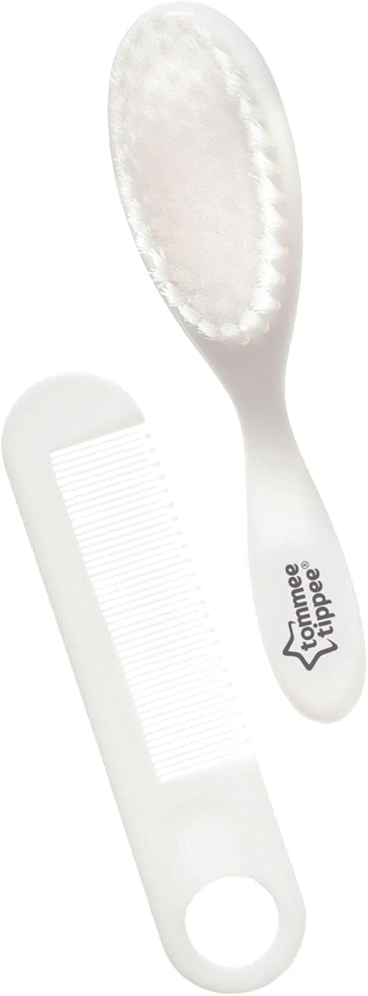 Essential Basics Brush and Comb Set, White, 2 Count (Pack of 1)