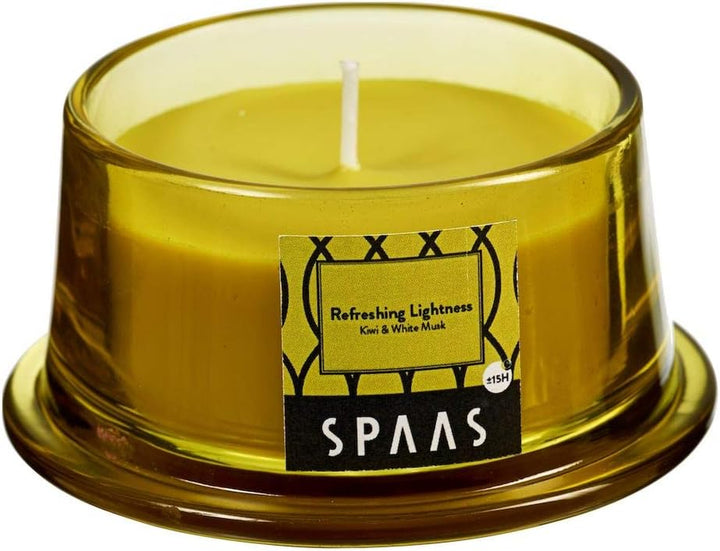 Scented Candle in Low Glass, ± 15 Hours, Magical Thoughts, Wine Red