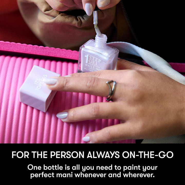 It'S Topless Gel-Like Nail Polish, 4-In-1 Base Coat, Treatment, Colour & Top Coat, Long Lasting, Strong, Chip Free Nails, Glossy Salon Quality Manicure, Air Dry Nail Polish, Billie, 14 ML