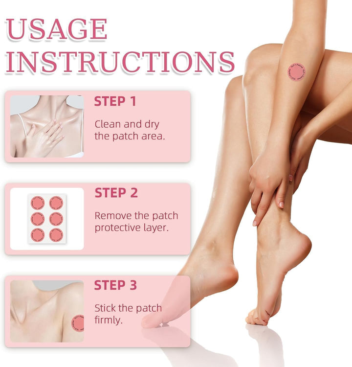 GLP-1 Weight Loss Patches, 60Pcs Weightle Patche Healthy Shae Suort Botaical Platbaed Formula with Bererie, Vegan Gentle & Soothing Support for Women & Men, Easy to Use