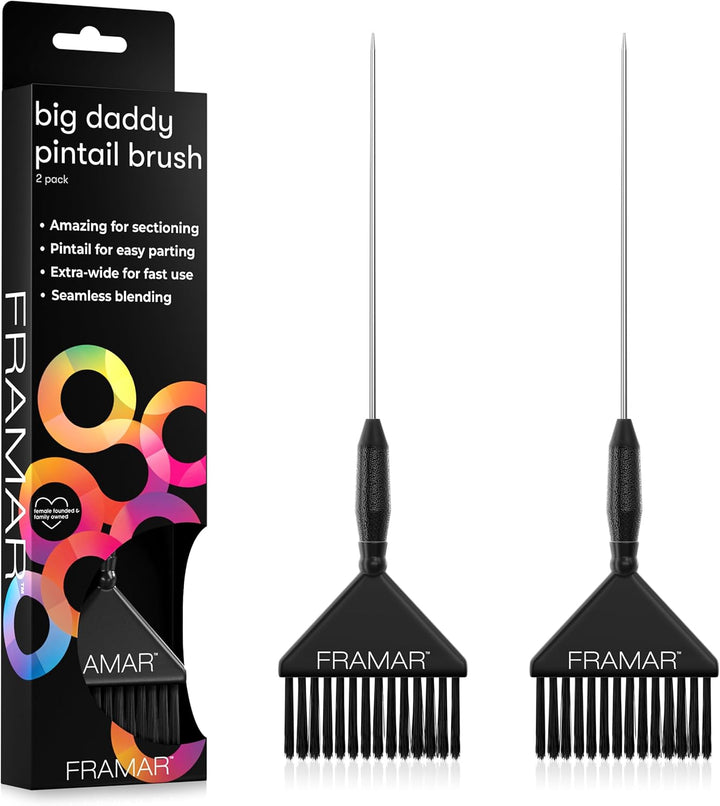 Hair Dye Brush Set – Hair Colour Brush for Hair Bleach Kit, Hair Tint Brush for Hair Lightener, Highlights Hair Dye Kit, Tinting Brush for Root Touch Up, Hair Highlighting Kit – 3 Pack Glitter