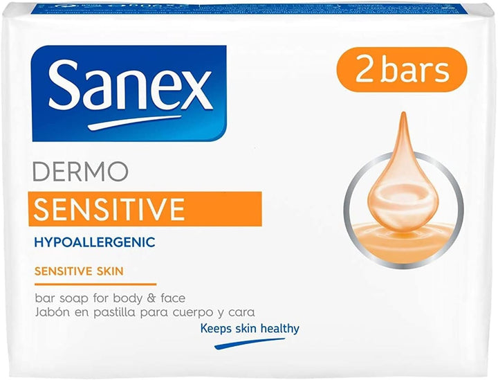 Sensitive Skin Bar Soap 90G 2 Pack - Hand Soap - Specifically Developed for Sensitive Skin on the Face and Body