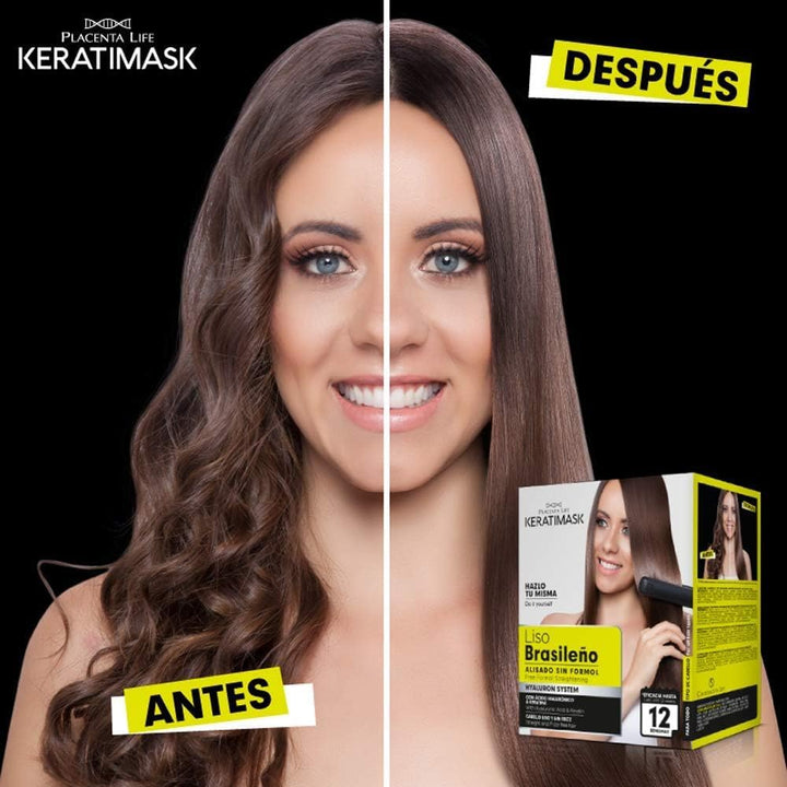 - Brazilian Keratimask Straightening Kit - Long Lasting Professional Results