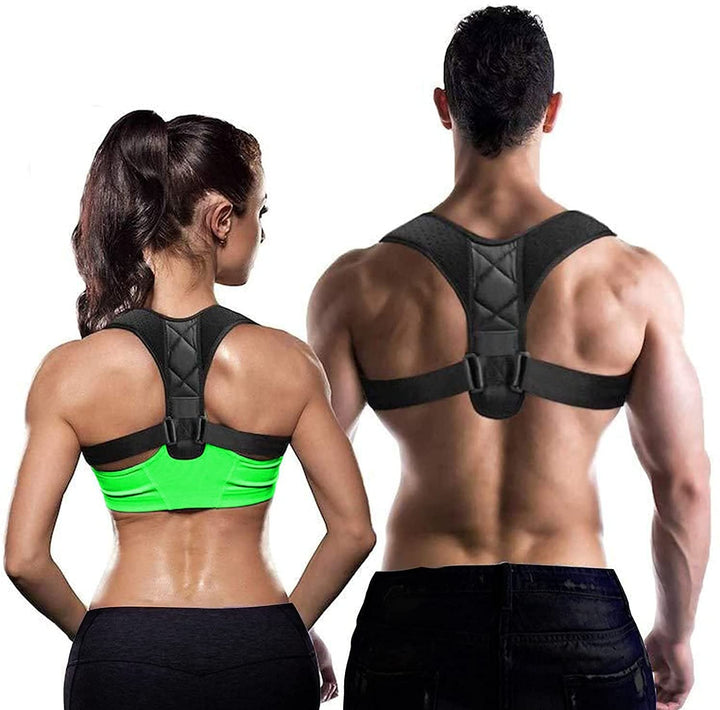 Back Correction Belt for Women and Men: Improve Posture Correct Hunchback Slouching Invisible under Clothes - Adjustable Lightweight Upper Back Brace for Neck Shoulder & Upper Back Pain Relief