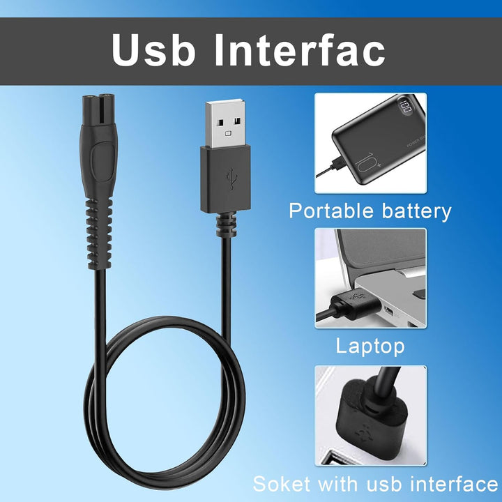 One Blade Charger for Philips, 5V Charger Compatible with Philips QP2724 QP2834 QP1924 MG9520 MG7950 MG5910 BT3238 X5005 X5006