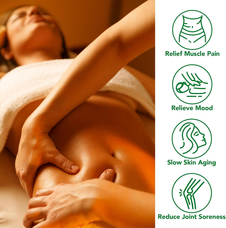 Massage Oils for Massage Therapy 250ML Massage Oil for Muscle Pain Relief, Warming, Relaxing - Sports Massage Oil for Improved Recovery and Deep Tissue Massage