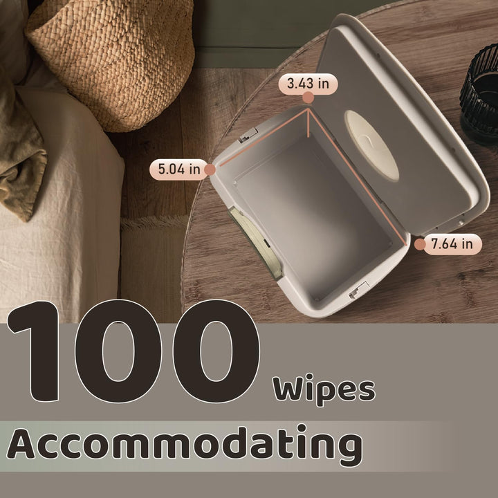 Baby Wet Wipes Warmer, Dispenser, Holder and Case - with Easy Press On/Off Switch, Only Available at Amazon