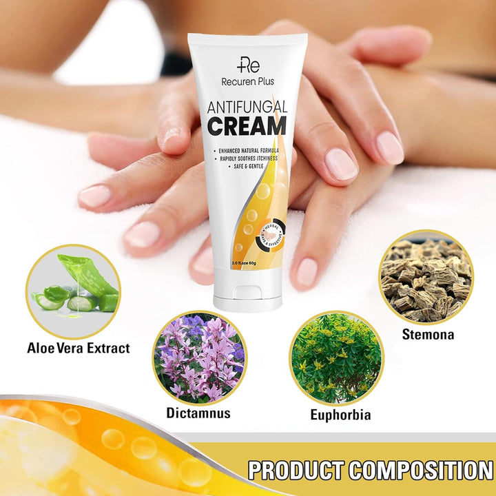 Antifungal Herbal Skin Care Cream: Daily Comfort for Athlete’S Foot, Jock Itch & Ringworm – Gentle, Nourishing and Hydrating 60G