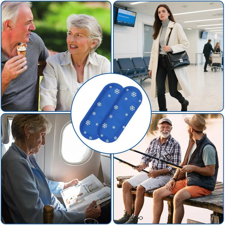 Insulin Cooler Ice Pack, 2 Pack Reusable Ice Packs Medicine Cool Bag, Cooling Gel Pack for Insulin Cool, Ice Packs for Diabetic Insulin Cooler Travel Case and Travel Medication Coolers