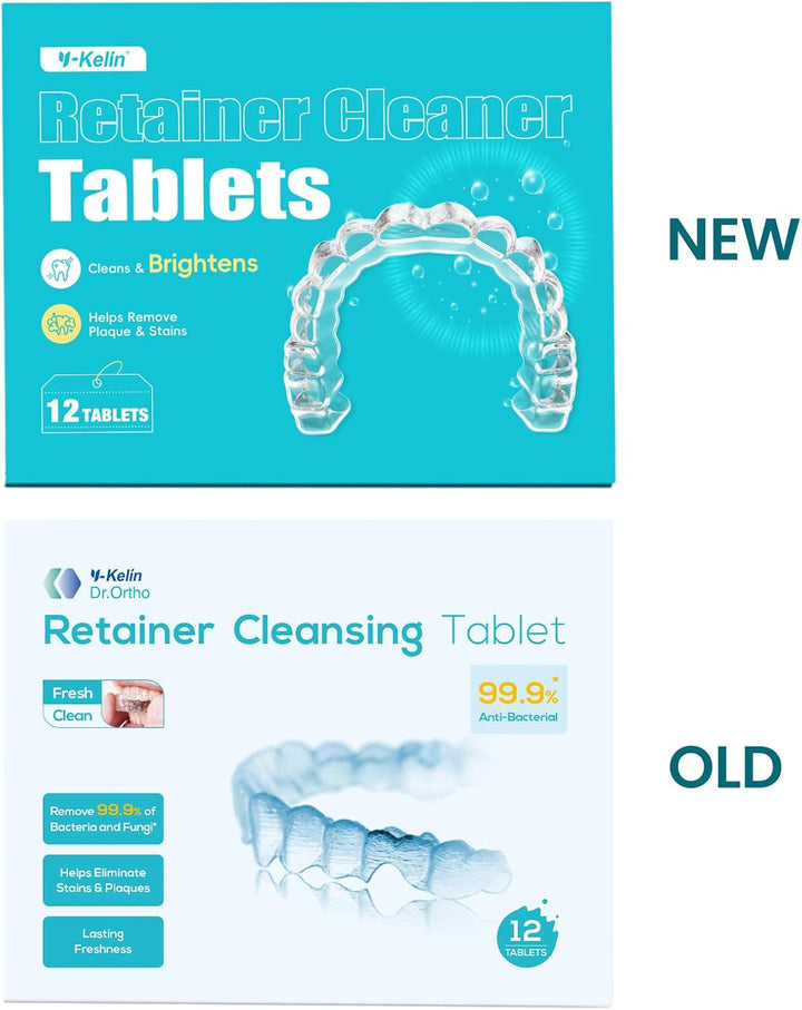 Retainer Cleaner,Retainer Cleansing Tablets, Denture Cleaning Tablet, Retainer,Dentures,Mouth Guard Cleaner 12 Tablets