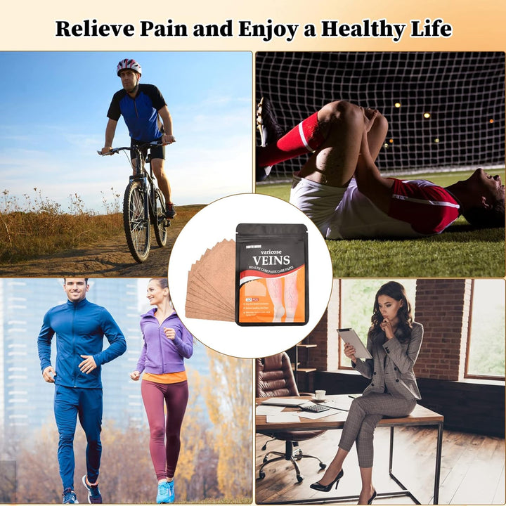 12Pcs Spider Veins Removal for Legs Treatment Patch, Varicose Veins Treatment for Legs, Varicose Veins Patch Relief Leg Pain Strengthen Capillary Health & Improve Blood Circulation