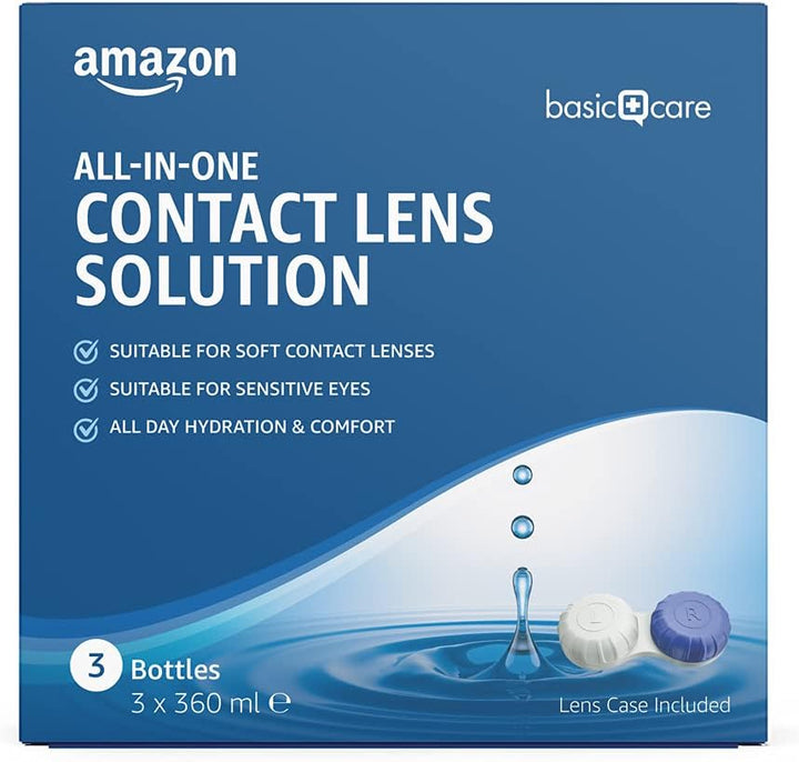 All-In-One Solution for Soft Contact Lenses, 3 X 360Ml